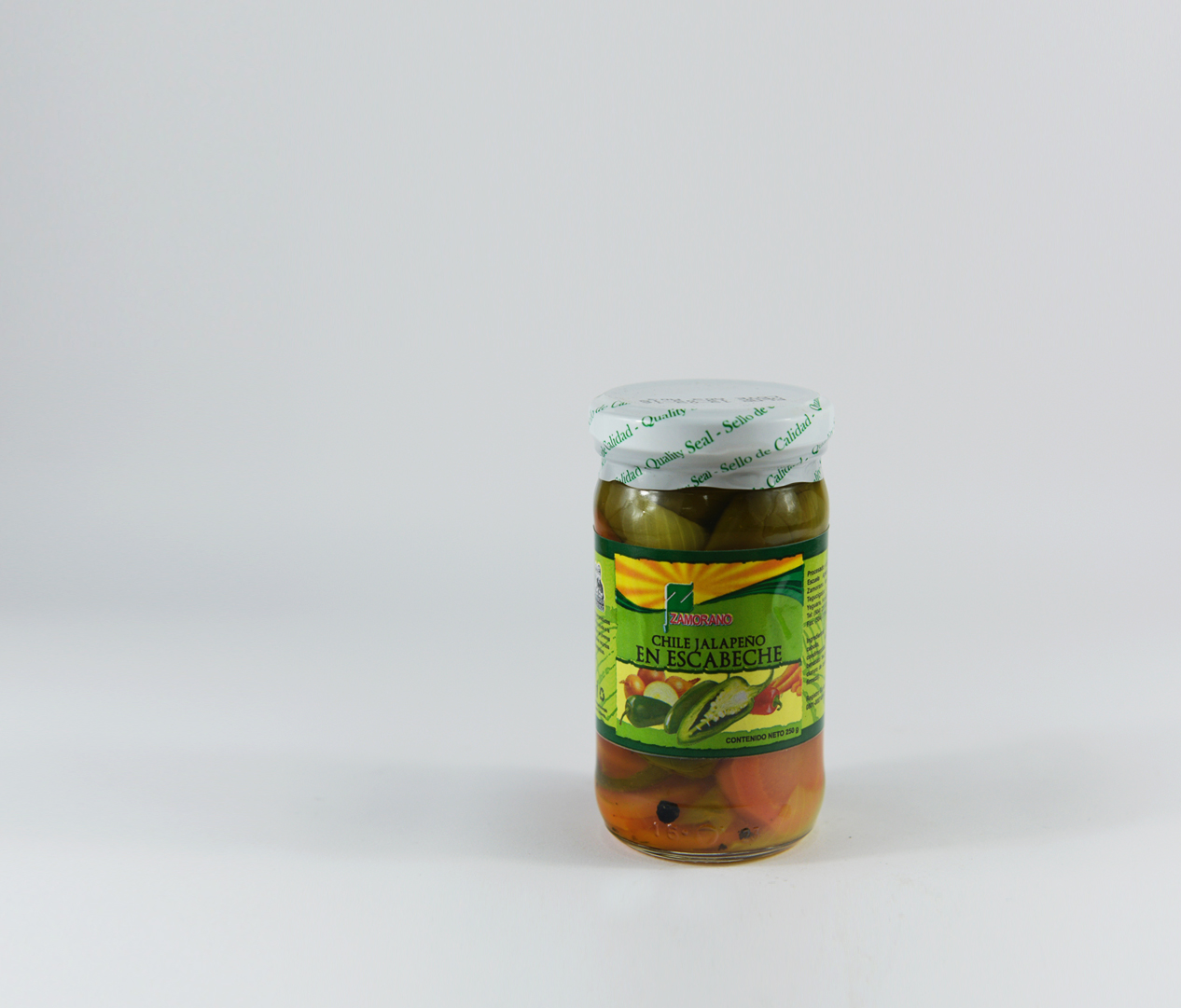 CHILE JALAPEÑO EN ESCABECHE, F/250 GRS C/U