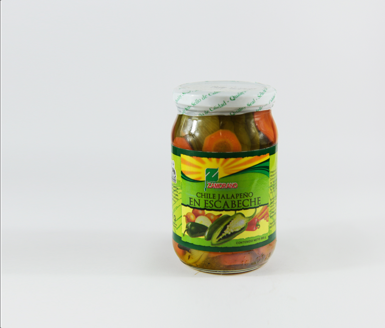 CHILE JALAPEÑO EN ESCABECHE, F/500 GRS C/U