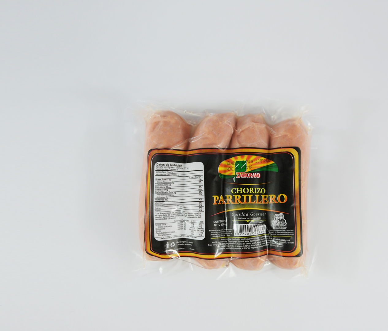 CHORIZO PARRILLERO PAQUETE DE 300  GRS