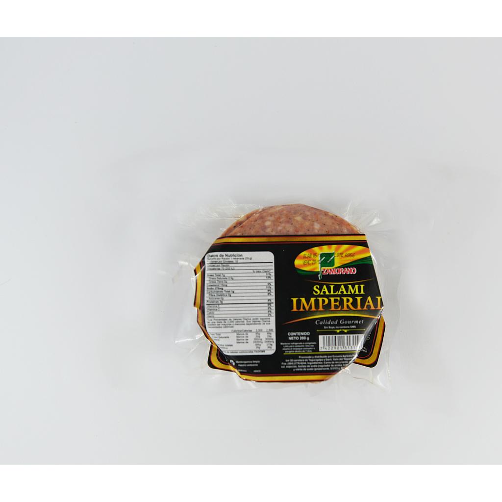 Salami Imperial Paquete de 200 Grs Zamorano