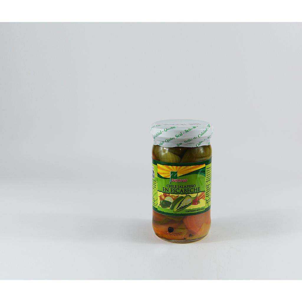 Chile Jalapeño En Escabeche F/250 grs c/u Zamorano